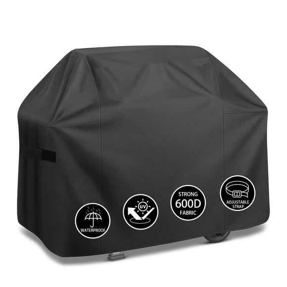 Cubierta Para Parrilla De 147 Cm Impermeable 600d Con Correa Ajustable