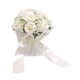thumbnail image 5 of Bouquet De Boda Para La Novia Flores De Seda Artificial Elegante Bouquet White, 5 of 5