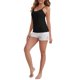 thumbnail image 2 of INSPIRE CHIC Camisola de Tirantes Finos para Mujer con Acolchado Cómodo, Cuello en U Largo y Arrugado, Talla XXL, Negro, 2 of 6