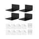 thumbnail image 2 of 4 Piezas Estantes De Pared Pequeños Estantes Flotantes Para Dormitorio Sala De Estar Negro, 2 of 5