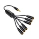 thumbnail image 5 of Cable De Extensión De Audio De 3 5 Mm Negro Cable Trs A De 3 5 Mm Para Auriculares 6 Vías 3 5 Mm, 5 of 5
