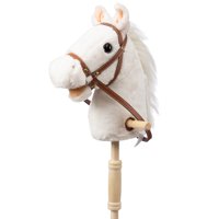 Peluche Hollyhome Outdoor Palstick Horse Con Ruedas De Madera