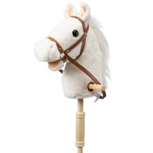 Peluche Hollyhome Outdoor Palstick Horse Con Ruedas De Madera