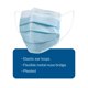 thumbnail image 3 of Mascarillas faciales McKesson Medical Level 1, azules, 50 unidades, 3 of 7