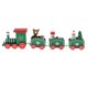 thumbnail image 4 of Navidad tren de madera adorno de madera juguete de navidad vehículos decoración regalo verde, 4 of 5