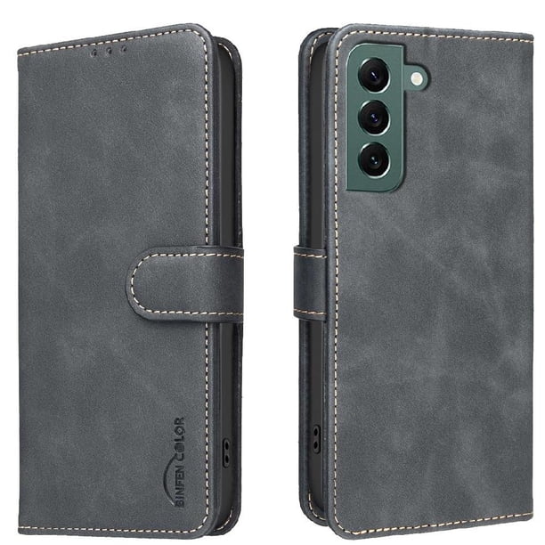 Funda Billetera para Samsung Galaxy S21 FE Protección RFID y Soporte Ajustable Negro