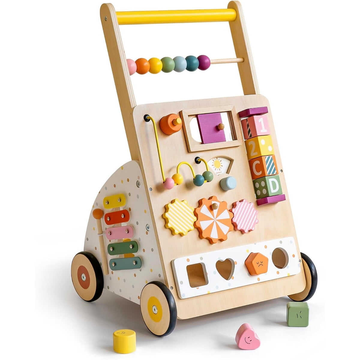 Genérico - Andador De Madera Montessori 10 En 1 Centro De Juegos