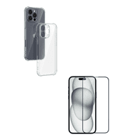 Joigo - Carcasa Trasparente Para Iphone 16 Pro Max + Lamina Vidrio