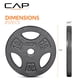 thumbnail image 5 of Discos de peso CAP Barbell estándar con agarre de 1 pulgada, 4 x 4.5 kg, 5 of 8