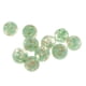thumbnail image 2 of 10pcs perlas de papel de oro de cristal de murano cuentas redondas para joyería que hace verde, 2 of 5