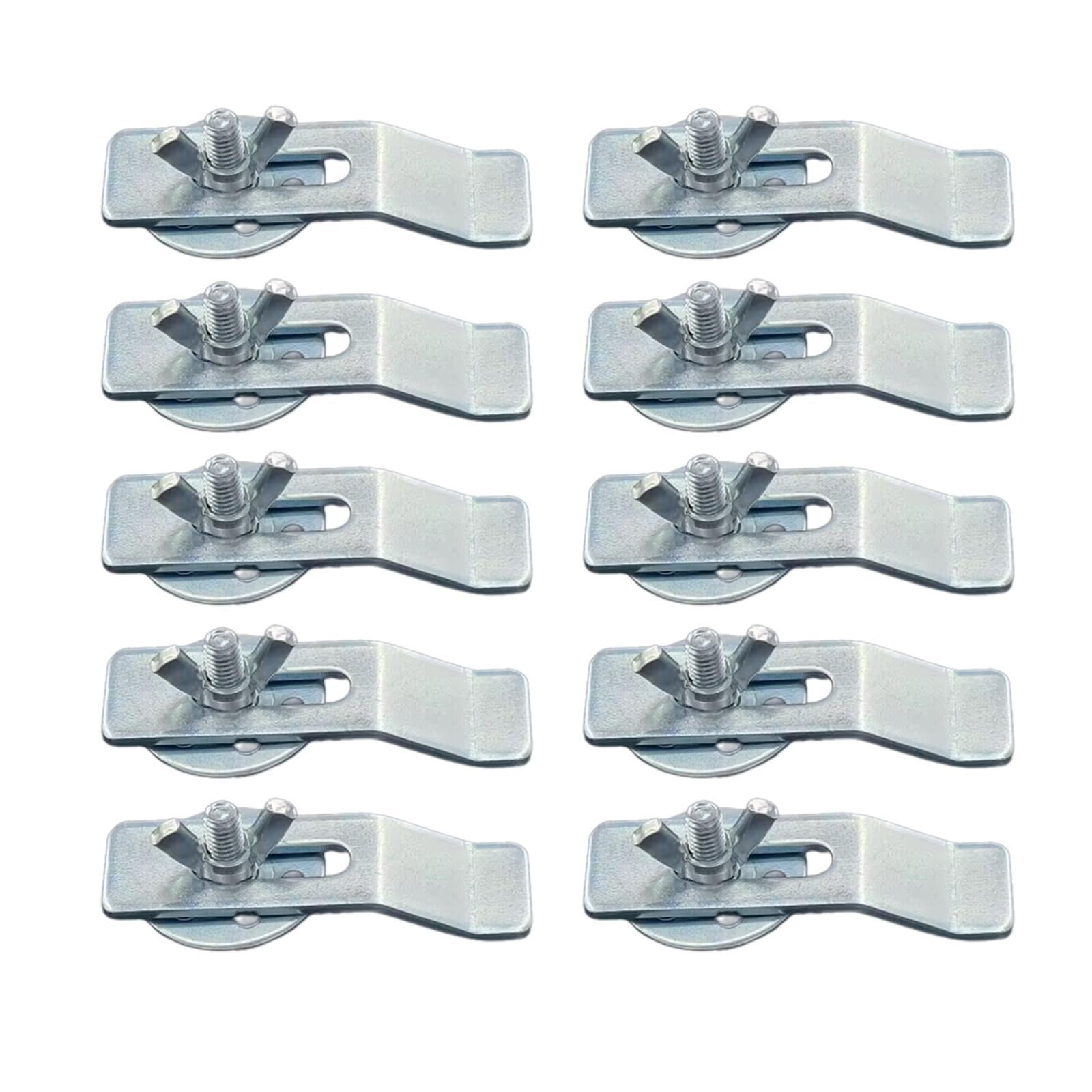 Magideal - 10 Piezas De Clips Para Fregadero Bajo Encimera, Clips De Cerámica Para Lavabo, Piezas De Clip Para Fregadero De Cocina, Soportes De Acero Inoxidable