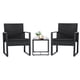 thumbnail image 1 of Conjunto de Muebles para Patio Exterior Flamaker de 3 Piezas en Ratán Sintético Negro, 1 of 7