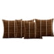 thumbnail image 4 of Juego De 4 Fundas De Cojin Chenille Cuadrille Color Café, 4 of 4