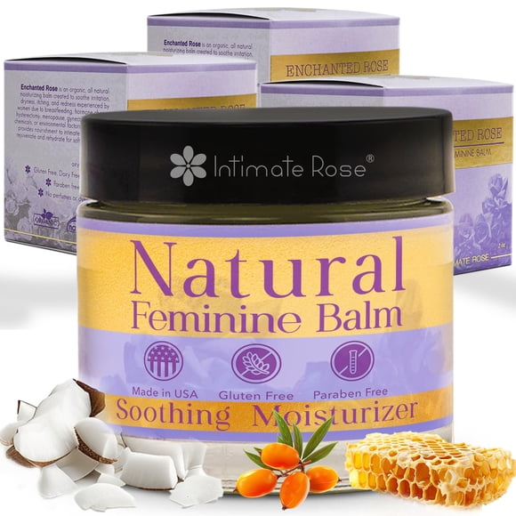 Bálsamo Íntimo Femenino Intimate Rose - Pack de 3, Fabricado en EE. UU.