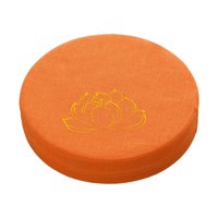 Magideal - Cojín De Meditación Redondo Con Cremallera Cojín De Asiento Cojín De Suelo Tradicional Lavable De 16 ""De Diámetro Para Dormitorio Oración Interior , Naranja 10Cm
