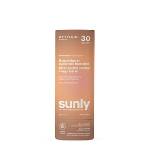 Protector Solar En Barra Facial Attitude, Mineral Tintado, Spf 30, 20 Ml
