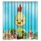 thumbnail image 1 of Cortina de ducha Chicken Little, juego de cortinas de baño con ganchos, tamaño 66 x 72 pulgadas, 1 of 3