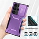 thumbnail image 5 of Funda Resistente para Samsung Galaxy S23 Ultra con Tapa Deslizante y Protección Militar Morado, 5 of 6