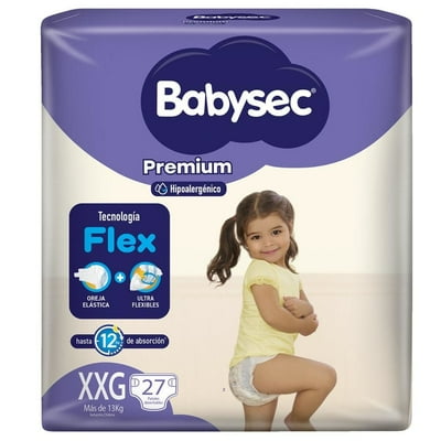 Pañal Premium Talla Xxg 27 Un 27 Un Babysec