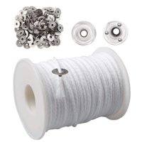 Bothyi - Kit De Herramientas Para Hacer Velas, Herramientas Artesanales Con Mechas De Vela Con Núcleo De Algodón, 18 Acciones