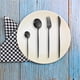 thumbnail image 5 of Juego de cubiertos de 16 piezas con acabado satinado, para 4 personas, incluye cuchillos, tenedores y cucharas, de acero inoxidable de primera calidad para cocina, apto para lavavajillas., 5 of 5