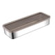 thumbnail image 5 of Contenedor De Almacenamiento De Alimentos De Acero Inoxidable Caja De Pan Para Picnic, Oficina, Viaje 26,5 Cm X 10 Cm X 5 Cm, 5 of 5