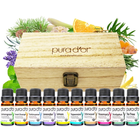Set De Aceites Esenciales 10 X 10 Ml De Aromaterapia Orgánica