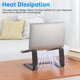 thumbnail image 4 of Soporte elevador de metal GleYo para laptops de 10 a 16 pulgadas, negro, 4 of 7