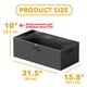 thumbnail image 3 of Caja de almacenamiento SpaceAid 79 cm, pack de 2, negra, para bajo la cama, 3 of 7