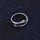 thumbnail image 3 of Creative Design Women's Fashion Ring - Trendy Stainless Steel Embracing Ring, 3 of 4