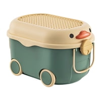 Bothyi - Caja De Almacenamiento De Juguetes De Dibujos Animados Con Ruedas Caja De Almacenamiento De Ropa Para Bebés Para El Hogar