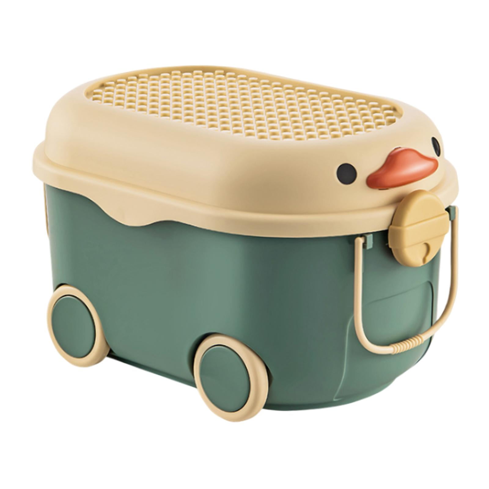 Bothyi - Caja De Almacenamiento De Juguetes De Dibujos Animados Con Ruedas Caja De Almacenamiento De Ropa Para Bebés Para El Hogar