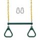 thumbnail image 1 of Set de columpios Jungle Gym Kingdom con barra trapecial y cadenas, 1 of 8