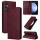 thumbnail image 5 of Funda Cartera para Samsung Galaxy S25 FE con Ranuras Tarjetas y Soporte - Protección Completa Rojo, 5 of 5