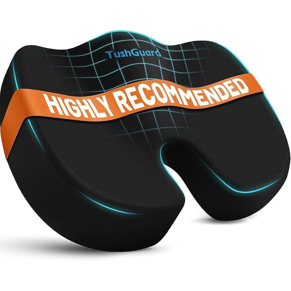 TushGuard Seat Cushion for Office Chair, Memory Foam Chair Cushion