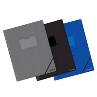 Hand - Pack 12 Carpetas Plásticas Elástico Oficio Colores - Ps