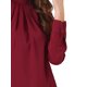 thumbnail image 5 of INSPIRE CHIC Blusa de Chifón con Cuello Alto para Otoño e Invierno para Mujer, Camisa de Manga Larga Casual de Negocios L Rojo Oscuro, 5 of 6
