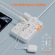 thumbnail image 4 of Regleta MCSCN 4,5 m 8 tomacorrientes y 6 puertos USB blanca, 4 of 7