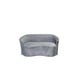thumbnail image 1 of Sofa Curvo Felpa Gris Claro, 1 of 3