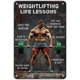 thumbnail image 1 of Letrero sala gimnasio terapia fitness vintage metal estaño hierro pintura decoración pared hogar club cueva hombre 30x20 cm, 1 of 6