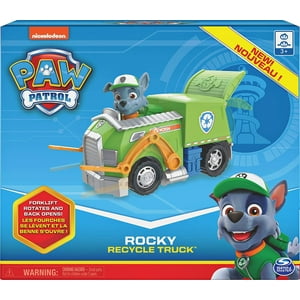 Vehículo De Camión Reciclado Paw Patrol Con Figura Coleccionable Verde
