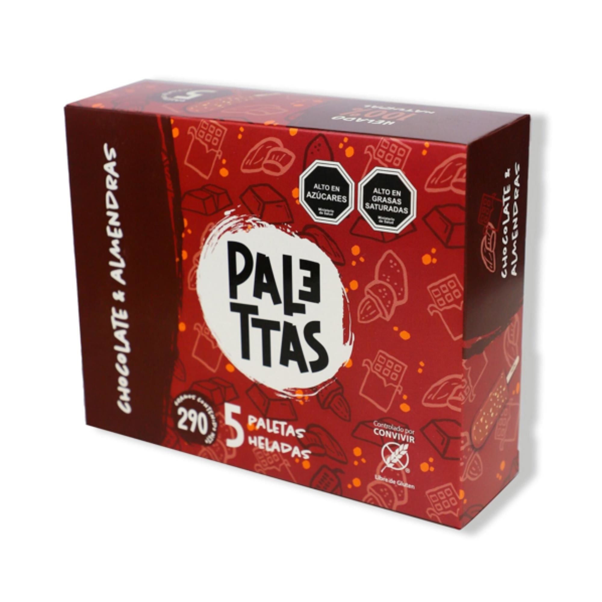 Helado Chocolate Almendra Caja 290 g Palettas