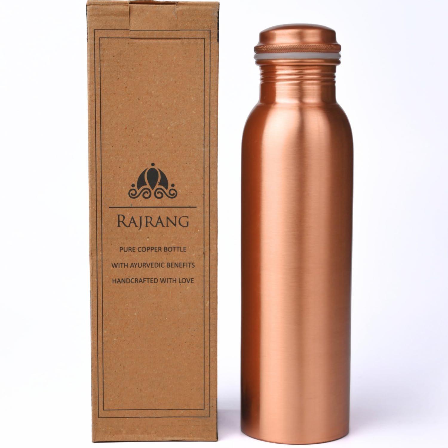 Botella De Agua Rajrang Copper, 1000 Ml, Jarra De Salud Ayurvédica