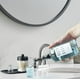 thumbnail image 2 of Dispensador de enjuague bucal Altfun Glass, 350 ml, recargable con vasos, color negro, 2 of 3