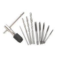 Magideal - De Llaves De Grifo Y Brocas Helicoidales, Herramienta Manual De Enchufe Métrico De Rosca De Tornillo De , Llave De Grifo Con En T, 10 Piezas