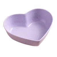 Magideal - Cuenco En Forma De Corazón, Cuenco Para Postre, Cuenco De Cocina Decorativo Novedoso, Cuenco Versátil Para Servir, Cuenco Para Inmersión Para Fiesta Púrpura