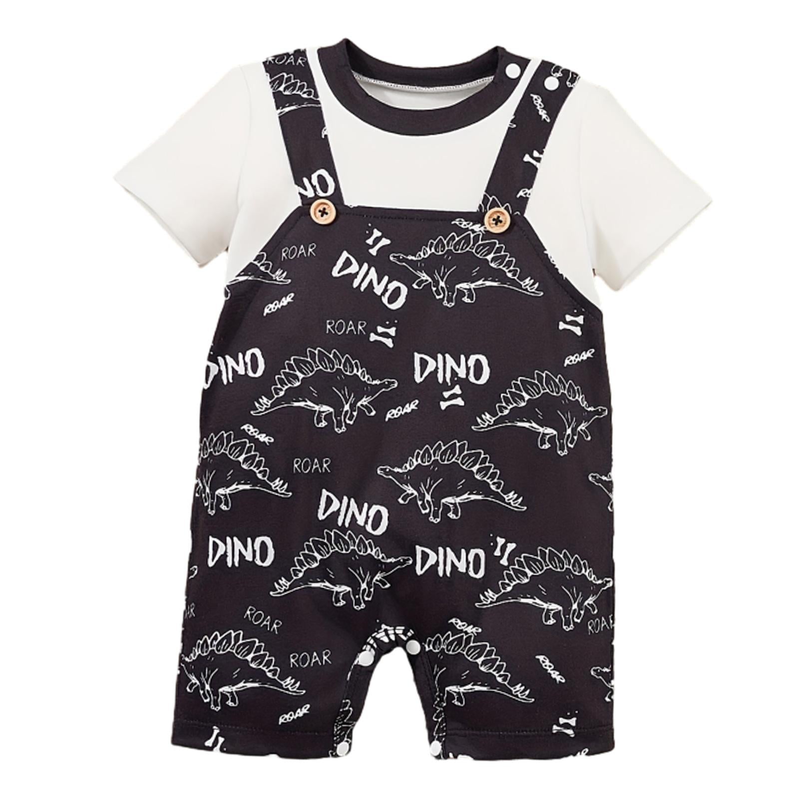 Magideal - Mameluco De Manga Corta Para Bebé, Mameluco De Dibujos Animados Con Cuello Redondo Para Bebé, Ropa De Fotografía Para Accesorios De Fotografía, Casa D 3 A 6 Meses