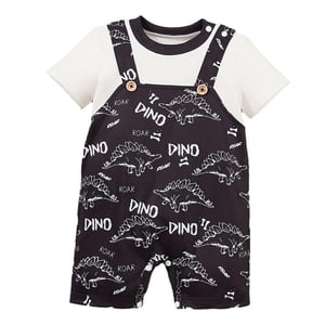 Magideal - Mameluco De Manga Corta Para Bebé, Mameluco De Dibujos Animados Con Cuello Redondo Para Bebé, Ropa De Fotografía Para Accesorios De Fotografía, Casa D 3 A 6 Meses