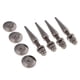 thumbnail image 1 of 4 juegos de altavoces de cobre puro Spikes Pies Base Conos Protectores de piso gris, 1 of 5