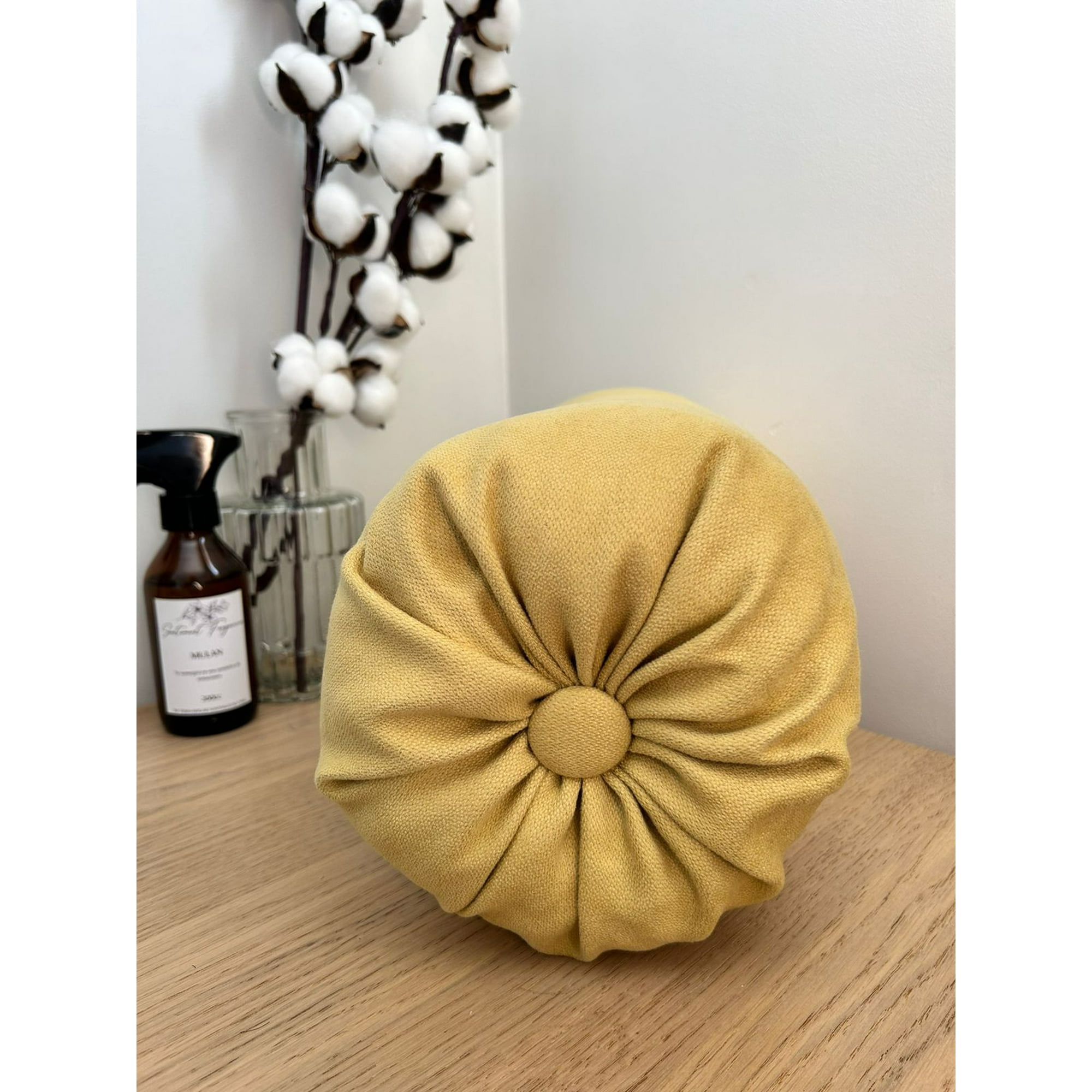 Todo Hogar Santiago De Chile - Cojin Cilíndrico Lino Mostaza